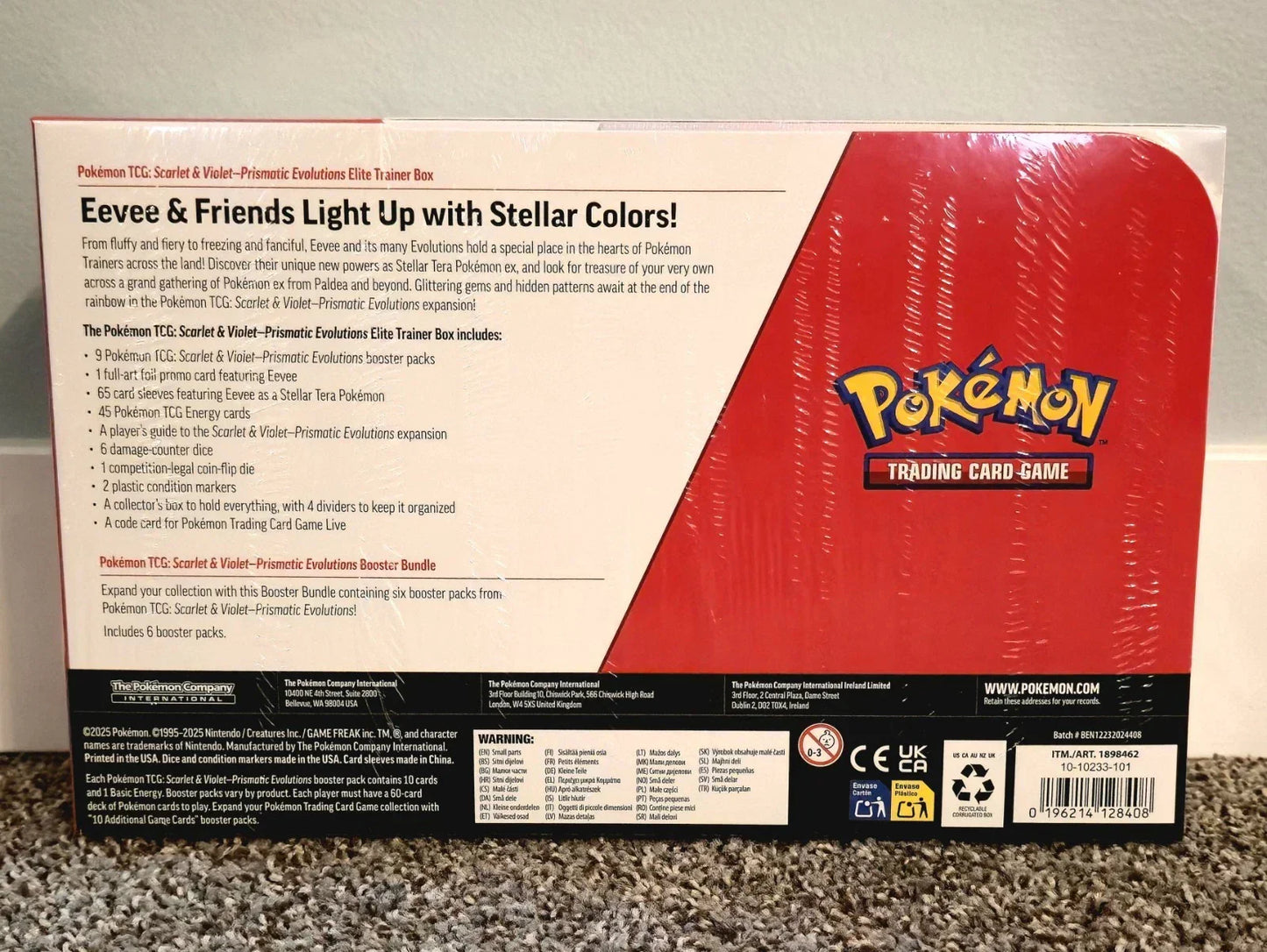 Pokémon Scarlet & Violet Pristmatic Evolutions Elite Trainer Box + Booster Costco Bundle