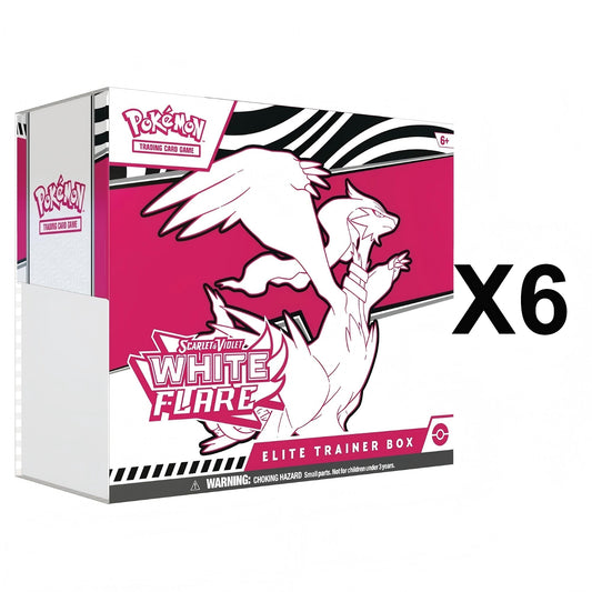 Pokemon White Flare SV10.5 Elite Trainer Box [x6] Sealed Case