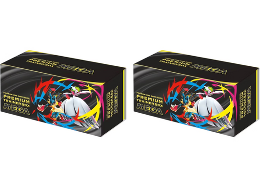 new2025 Pokémon Mega Evolution Mega Brave & Mega Symphonia Premium Trainer Box 2x Lot