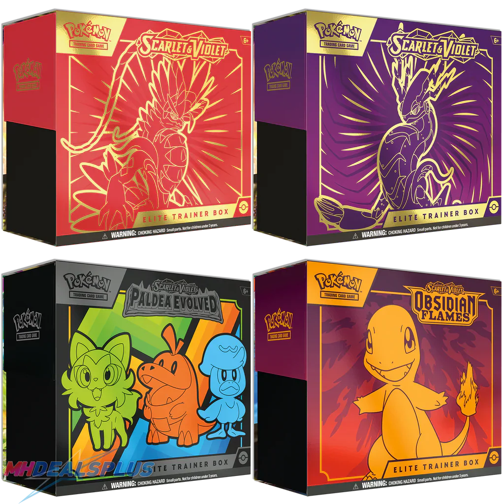 Pokemon Scarlet & Violet Elite Trainer Box Bundle Set of 4