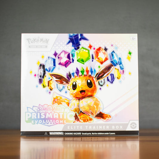 Pokemon Scarlet & Violet Prismatic Evolutions Elite Trainer Box