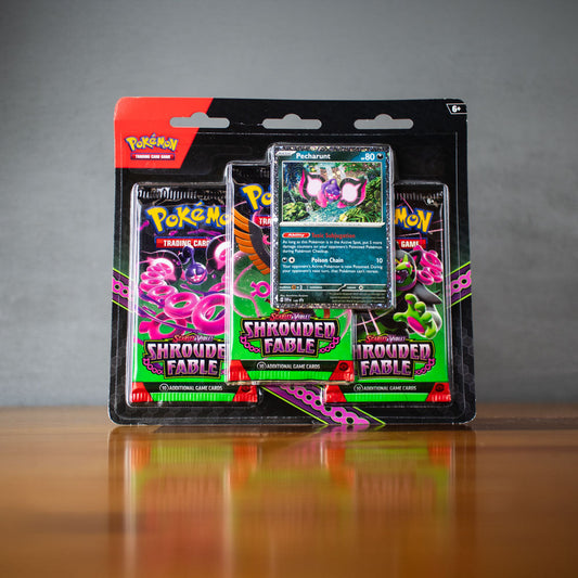 2025 pokemon Shrouded Fabled 3 Pack Blister