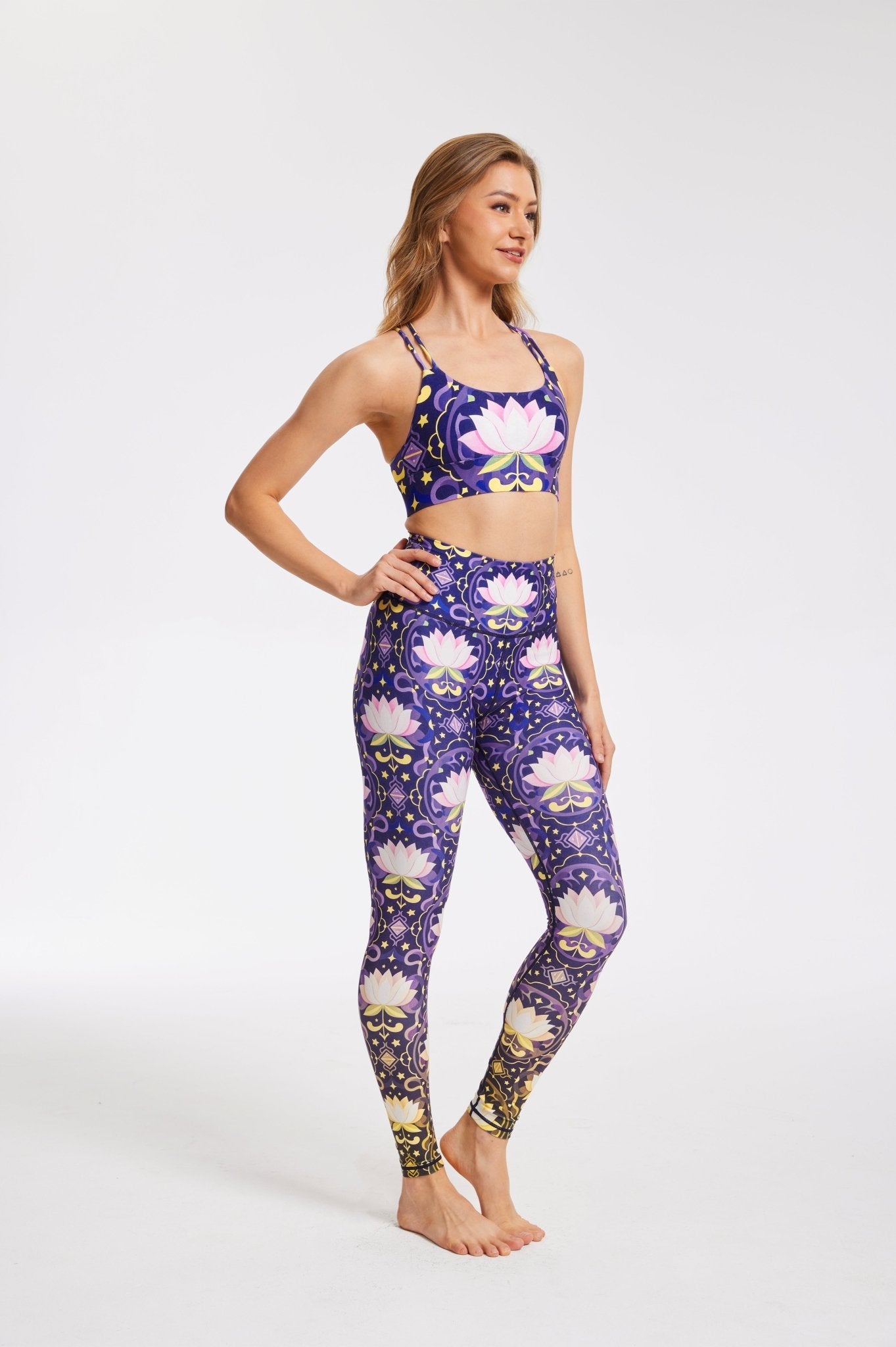 Divine Lotus High-Waisted Leggings
