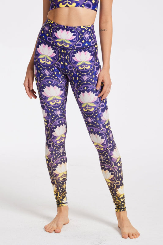 Divine Lotus High-Waisted Leggings