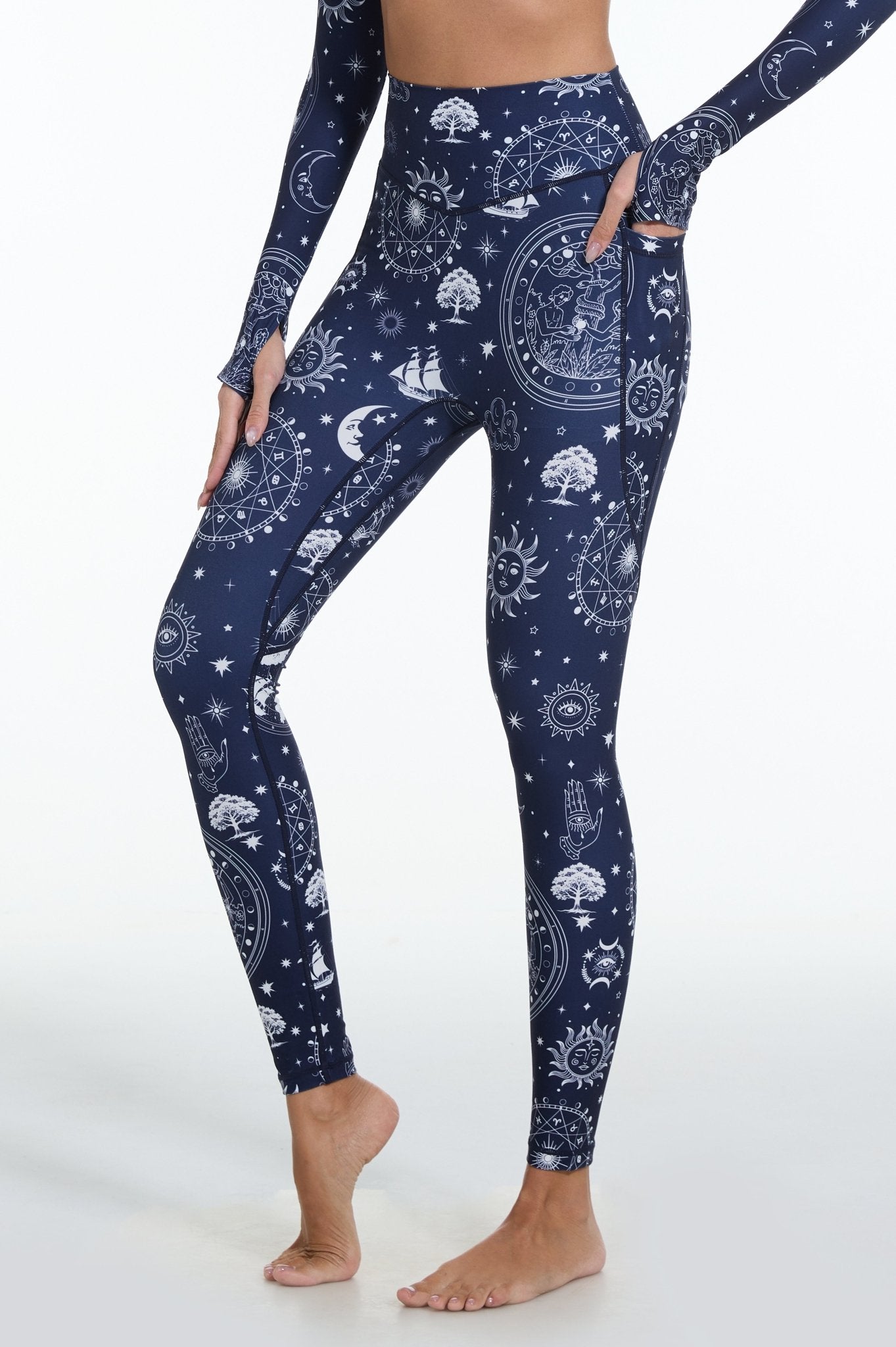 Eternal Odyssey High-waisted Leggings with Pockets