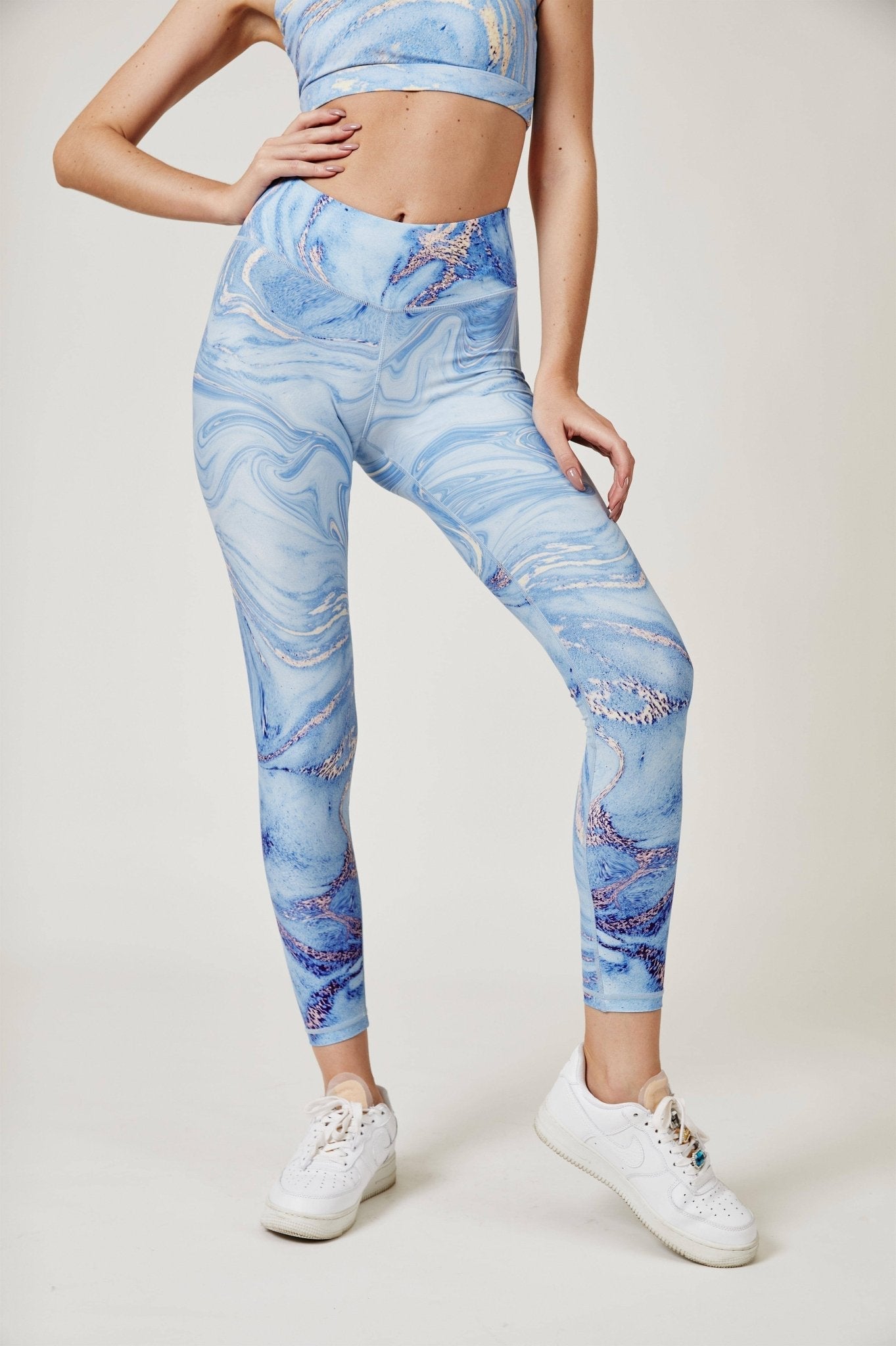 Illusion Leggings - Ocean Blue