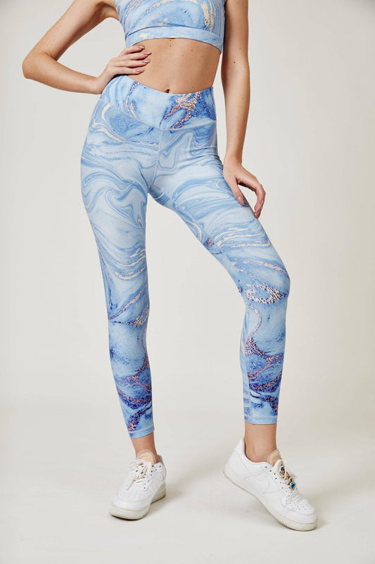 Illusion Leggings - Ocean Blue