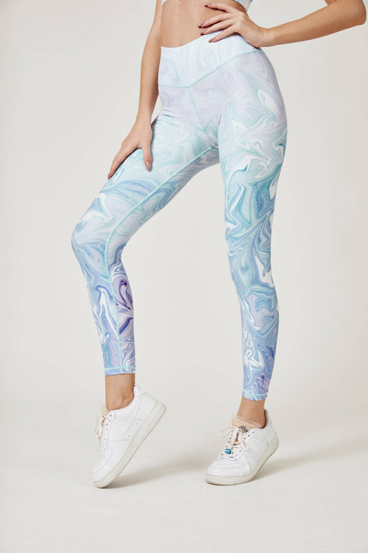 Illusion Leggings - Sky Blue
