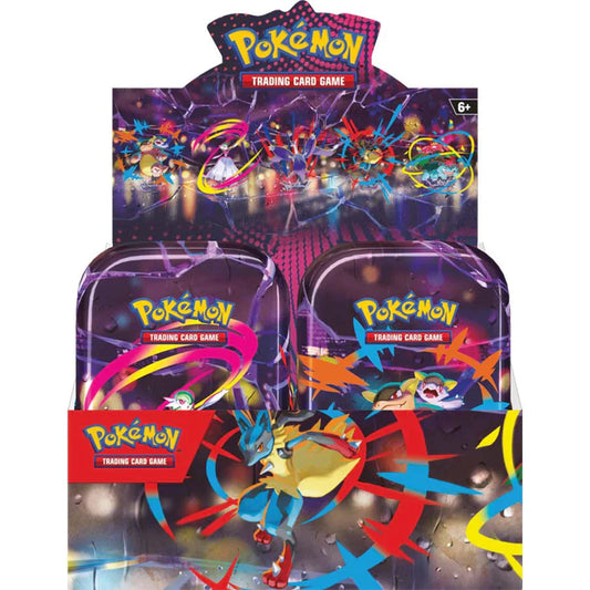 Poke: Mega Evolutions ME01: Mega Heroes Mini Tin Display