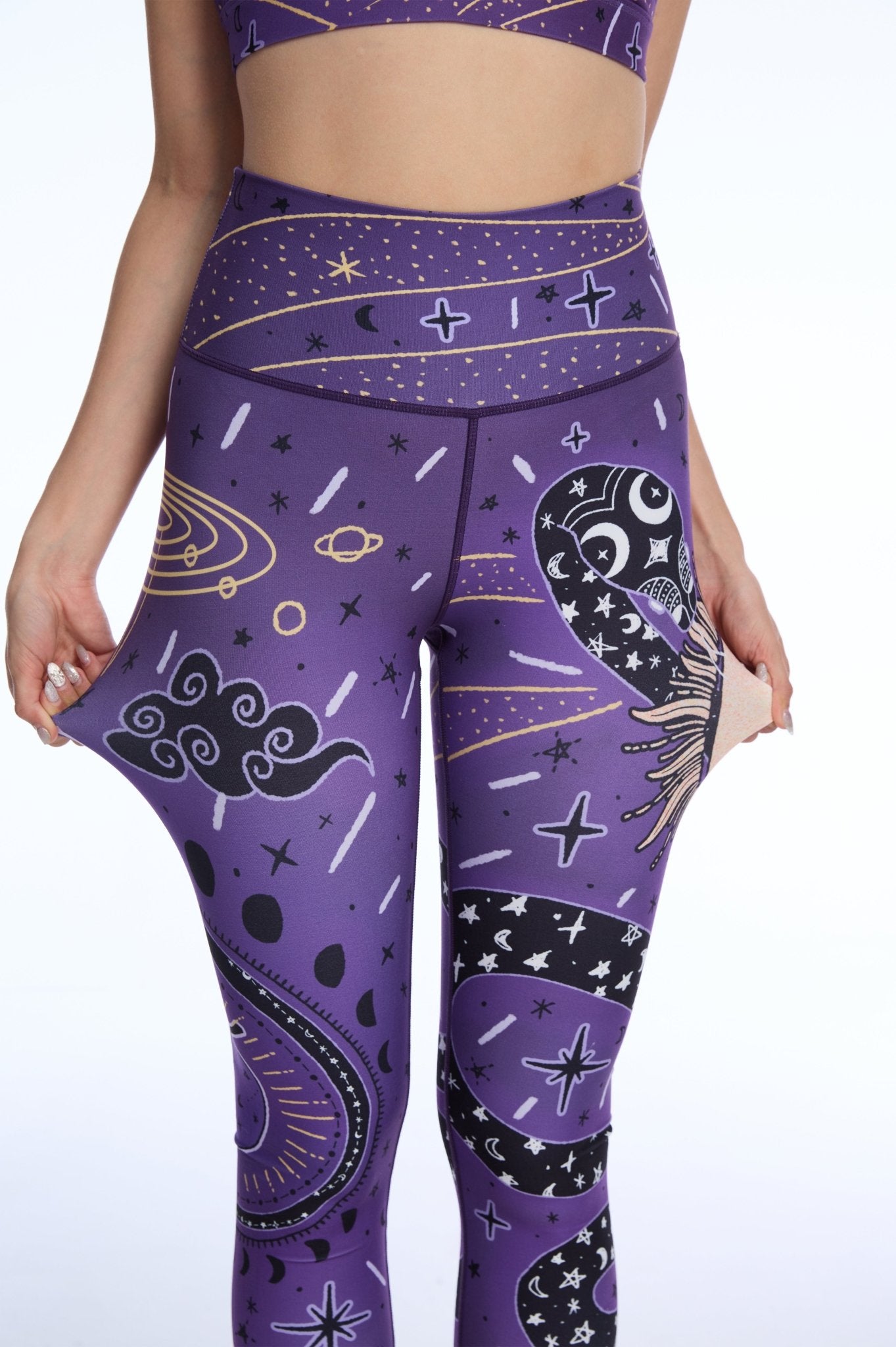 Serpent Cosmos High-Waisted Leggings