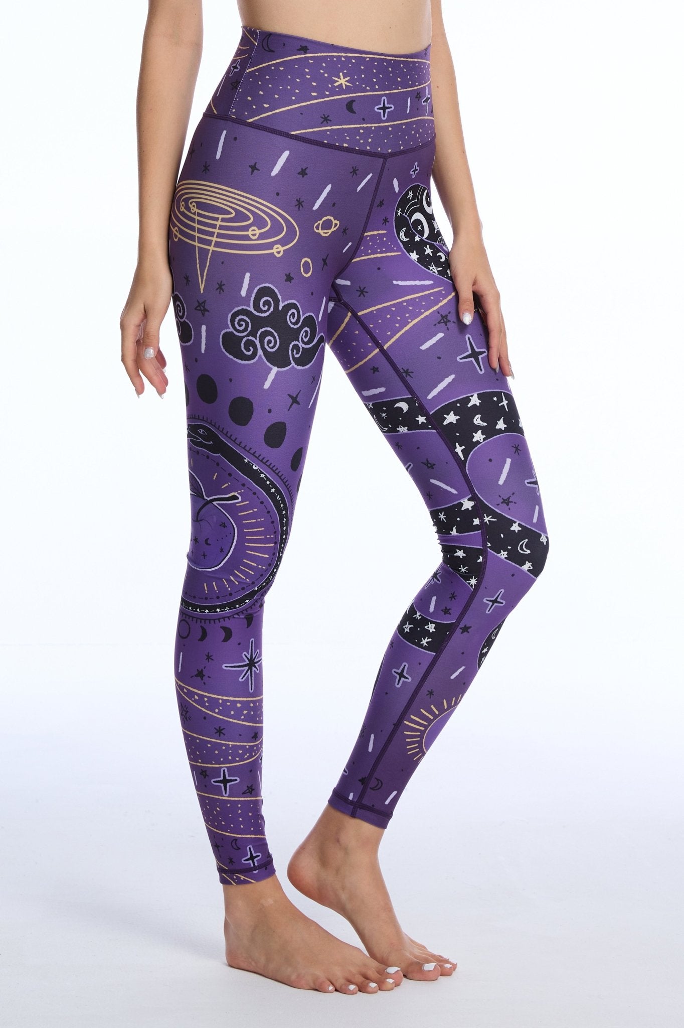 Serpent Cosmos High-Waisted Leggings