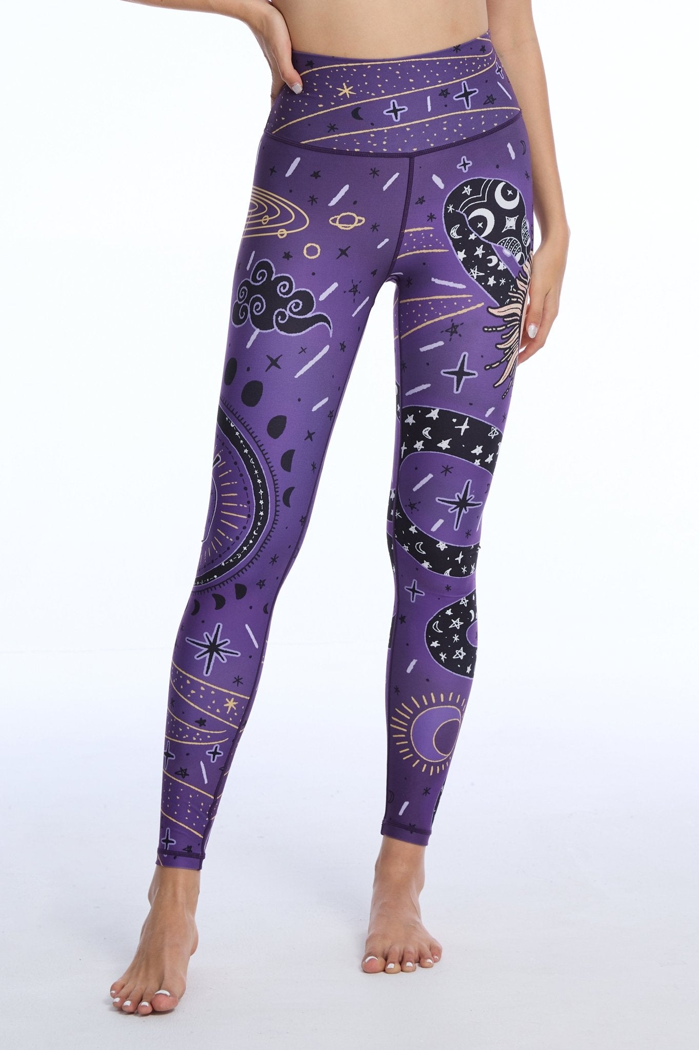 Serpent Cosmos High-Waisted Leggings