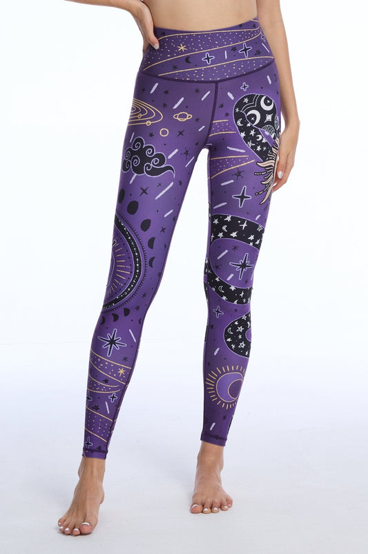 Serpent Cosmos High-Waisted Leggings